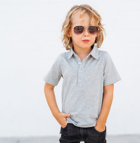 GRAY POLO